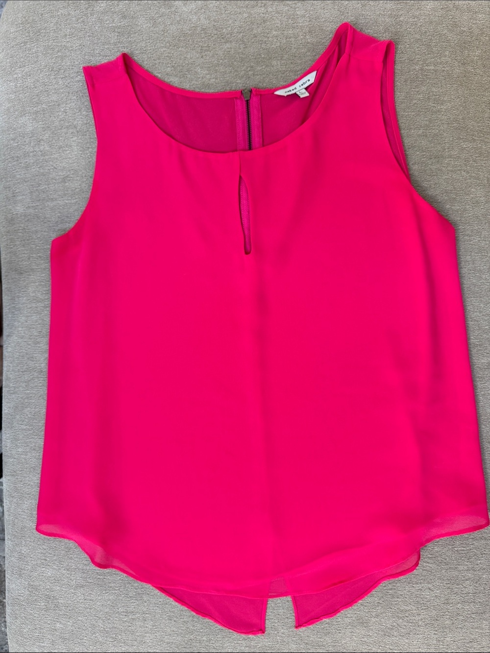 Naked Zebra Pink Sleeveless Blouse